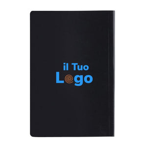 Taccuino A5 Impact con copertina morbida e carta di pietra - personalizzabile con logo