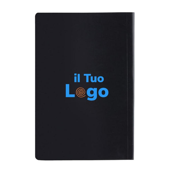Taccuino A5 Impact con copertina morbida e carta di pietra - personalizzabile con logo