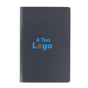Taccuino A5 Impact con copertina morbida e carta di pietra - personalizzabile con logo