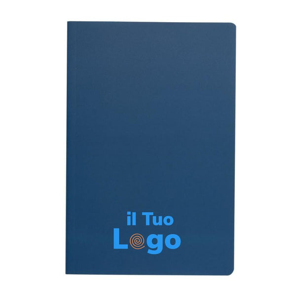 Taccuino A5 Impact con copertina morbida e carta di pietra - personalizzabile con logo