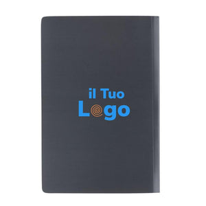 Taccuino A5 Impact con copertina morbida e carta di pietra - personalizzabile con logo