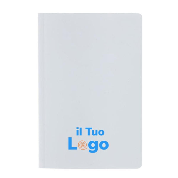 Taccuino A5 Impact con copertina morbida e carta di pietra - personalizzabile con logo
