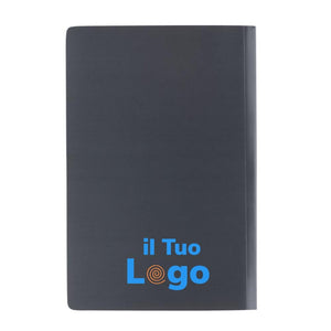 Taccuino A5 Impact con copertina morbida e carta di pietra - personalizzabile con logo