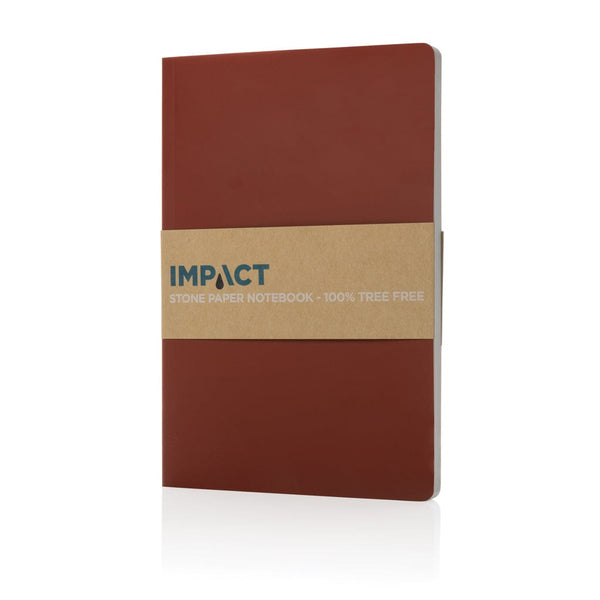 Taccuino A5 Impact con copertina morbida e carta di pietra colorato - personalizzabile con logo