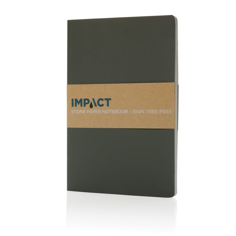 Taccuino A5 Impact con copertina morbida e carta di pietra colorato - personalizzabile con logo