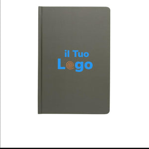 Taccuino A5 in carta di pietra e copertina rigida colorato - personalizzabile con logo