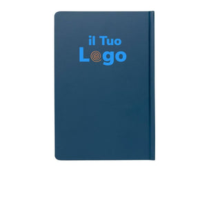 Taccuino A5 in carta di pietra e copertina rigida colorato - personalizzabile con logo