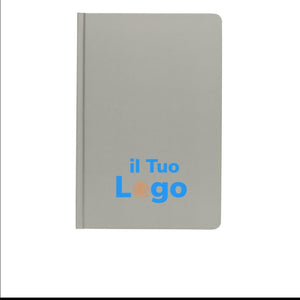 Taccuino A5 in carta di pietra e copertina rigida colorato - personalizzabile con logo