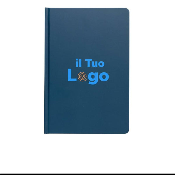 Taccuino A5 in carta di pietra e copertina rigida colorato - personalizzabile con logo