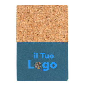 Taccuino A5 in carta e sughero - personalizzabile con logo