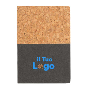 Taccuino A5 in carta e sughero - personalizzabile con logo