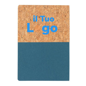 Taccuino A5 in carta e sughero - personalizzabile con logo
