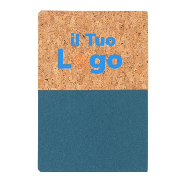 Taccuino A5 in carta e sughero - personalizzabile con logo