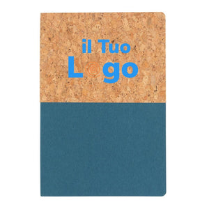 Taccuino A5 in carta e sughero - personalizzabile con logo