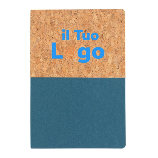 Taccuino A5 in carta e sughero - personalizzabile con logo