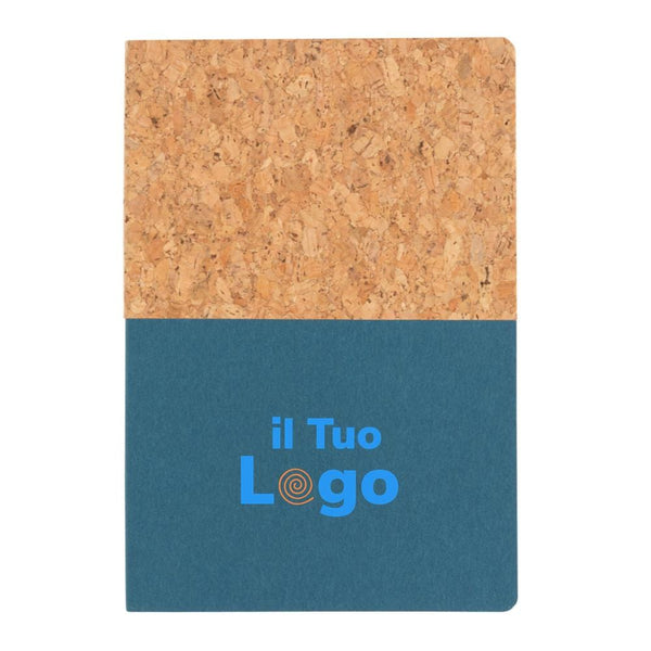 Taccuino A5 in carta e sughero - personalizzabile con logo