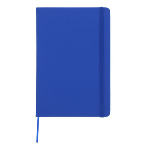 Taccuino A5 in PU con pagine puntinata FSC Blu - personalizzabile con logo
