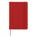 Taccuino A5 in PU con pagine puntinata FSC Rosso - personalizzabile con logo