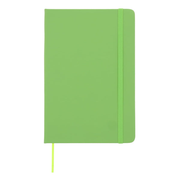 Taccuino A5 in PU con pagine puntinata FSC verde - personalizzabile con logo