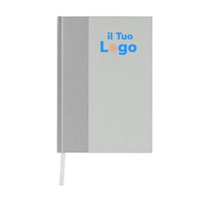 Taccuino A5 in RPET e Kraft con certificazione GRS - personalizzabile con logo