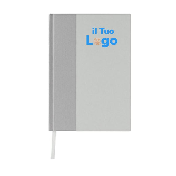 Taccuino A5 in RPET e Kraft con certificazione GRS - personalizzabile con logo