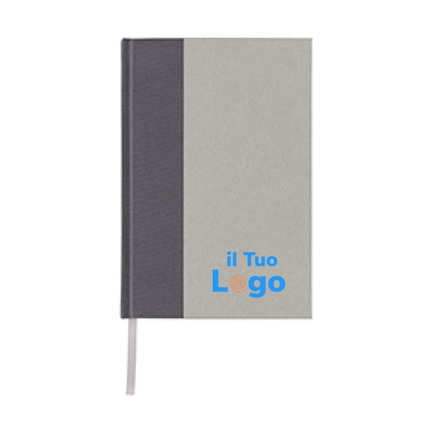 Taccuino A5 in RPET e Kraft con certificazione GRS - personalizzabile con logo