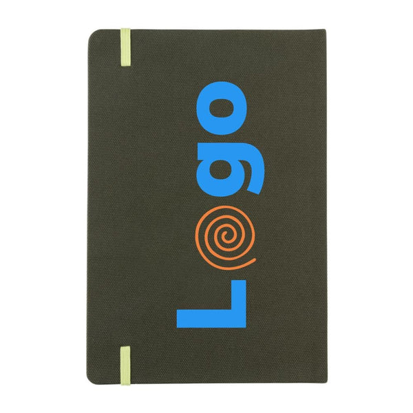 Taccuino A5 in RPETcertificato GRS - personalizzabile con logo