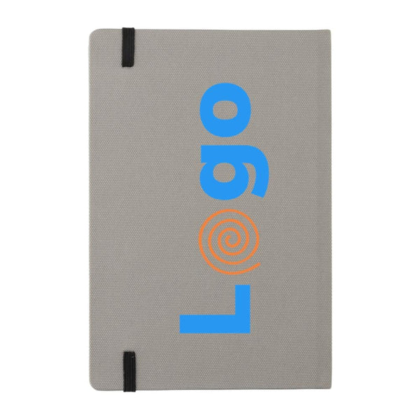 Taccuino A5 in RPETcertificato GRS - personalizzabile con logo