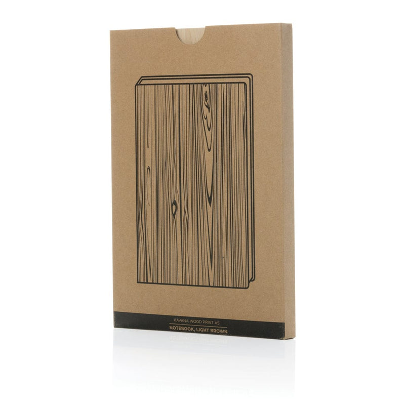 Taccuino A5 Kavana wood print - personalizzabile con logo