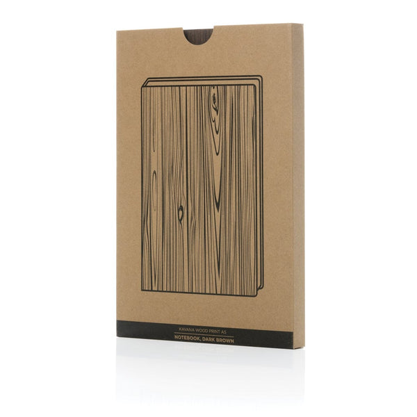 Taccuino A5 Kavana wood print - personalizzabile con logo