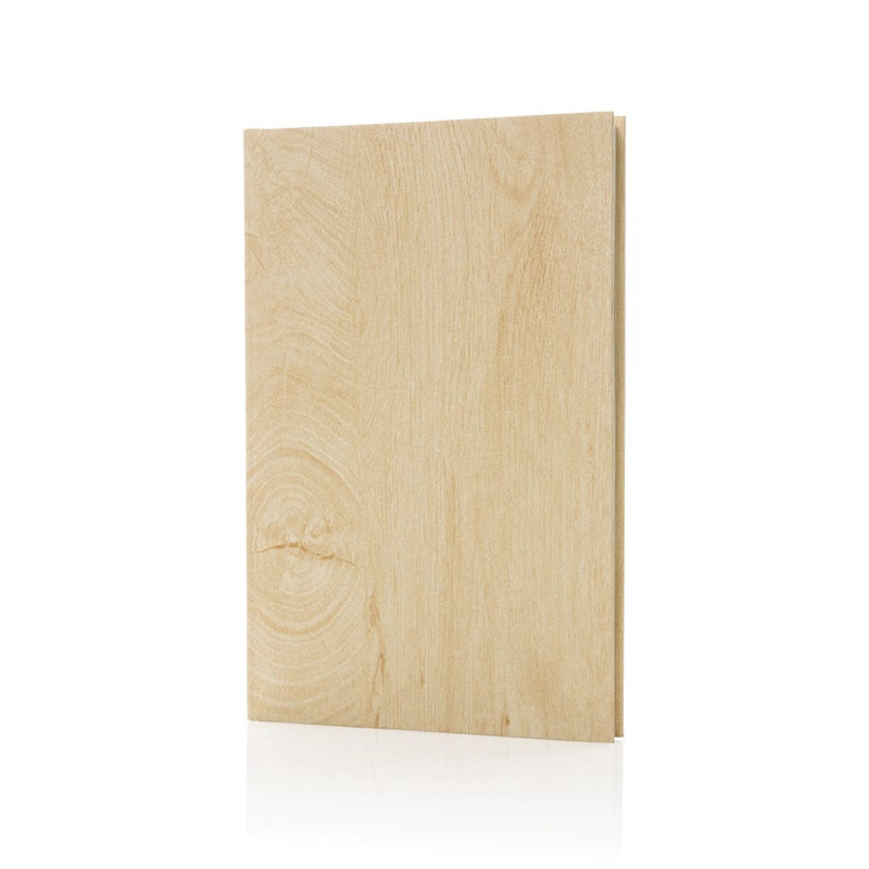 Taccuino A5 Kavana wood print marrone chiaro - personalizzabile con logo