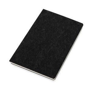 Taccuino A5 Phrase in feltro riciclato certificato GRS - personalizzabile con logo