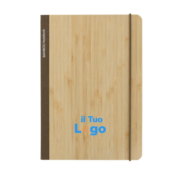 Taccuino A5 Scribe in bambù - personalizzabile con logo
