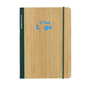 Taccuino A5 Scribe in bambù - personalizzabile con logo