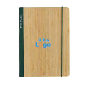 Taccuino A5 Scribe in bambù - personalizzabile con logo