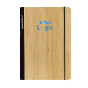 Taccuino A5 Scribe in bambù - personalizzabile con logo