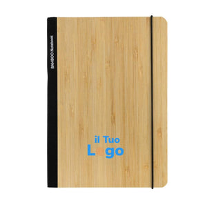 Taccuino A5 Scribe in bambù - personalizzabile con logo
