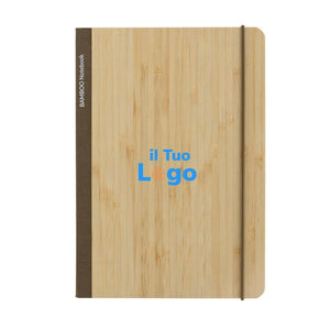 Taccuino A5 Scribe in bambù - personalizzabile con logo