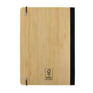 Taccuino A5 Scribe in bambù - personalizzabile con logo