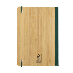 Taccuino A5 Scribe in bambù - personalizzabile con logo