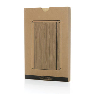 Taccuino A5 Scribe in bambù - personalizzabile con logo
