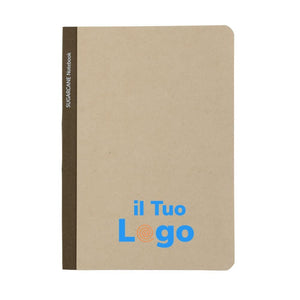 Taccuino A5 Stylo in canna da zucchero certificata Bonsucro - personalizzabile con logo