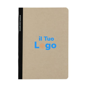 Taccuino A5 Stylo in canna da zucchero certificata Bonsucro - personalizzabile con logo