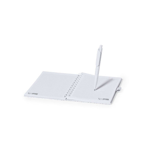 Taccuino Amber bianco - personalizzabile con logo