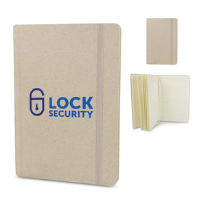 Taccuino carta d'erba A5 beige - personalizzabile con logo