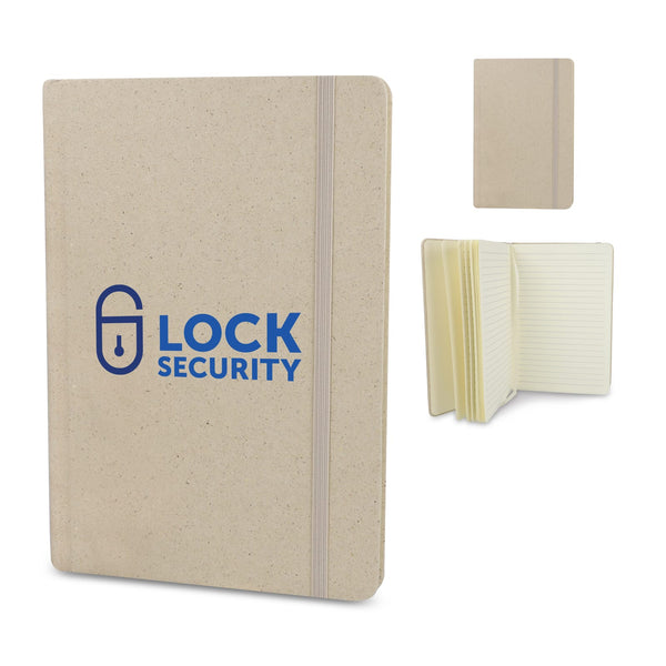 Taccuino carta d'erba A5 beige - personalizzabile con logo