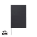 Taccuino con copertina morbida VINGA Baltimore in PU RCS nero - personalizzabile con logo