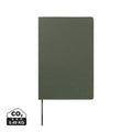 Taccuino con copertina morbida VINGA Baltimore in PU RCS verde - personalizzabile con logo