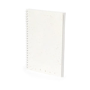 Taccuino con Semi Bitar bianco - personalizzabile con logo