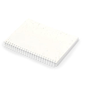 Taccuino con Semi Bitar bianco - personalizzabile con logo